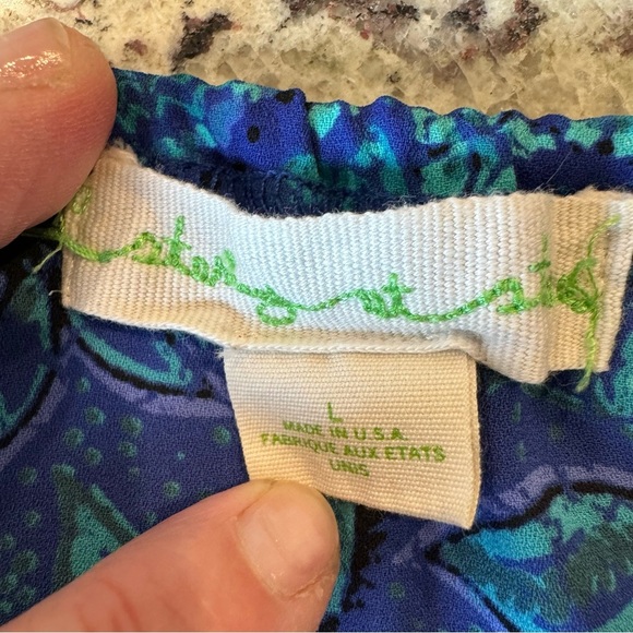 Urban Outfitters Staring at Stars Spaghetti Strap Halter Tank Embroidered Trim L - Picture 5 of 6